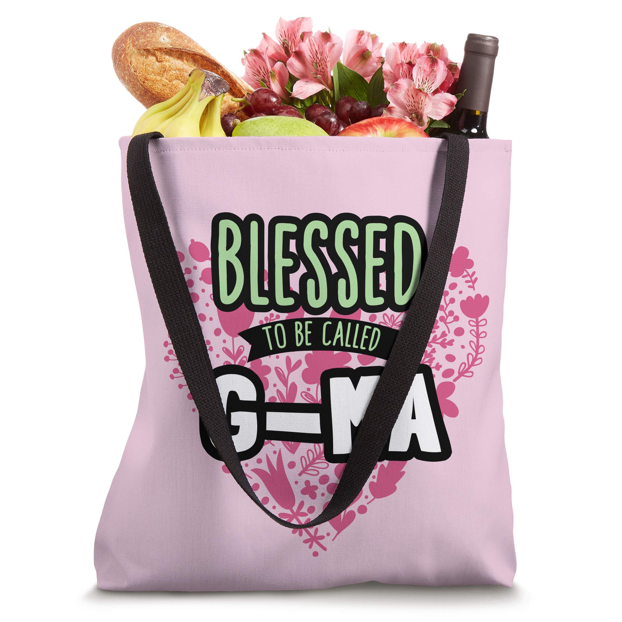 Blessed To Be Called G-Ma Tote Bag - Stylish Canvas Tote for Women, Perfect Mother's Day Gift, Grandma Gift Idea - Great for Shopping, Beach Trips & Daily Use