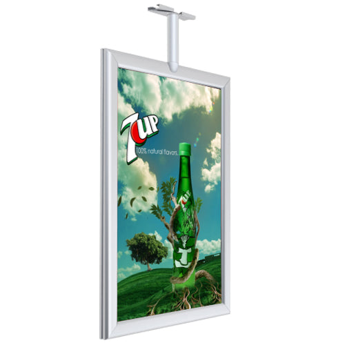 11 x 14 Inch Ceiling Mount Poster Display Signs with Heavy Duty Ceiling Anchor - Perfect for Retail Stores, Restaurants, and Trade Show Booths