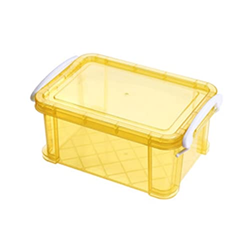 Sturdy Plastic Storage Box with Handle for Adults - Perfect for Organizing Toys, Clothes, and Home Office Supplies