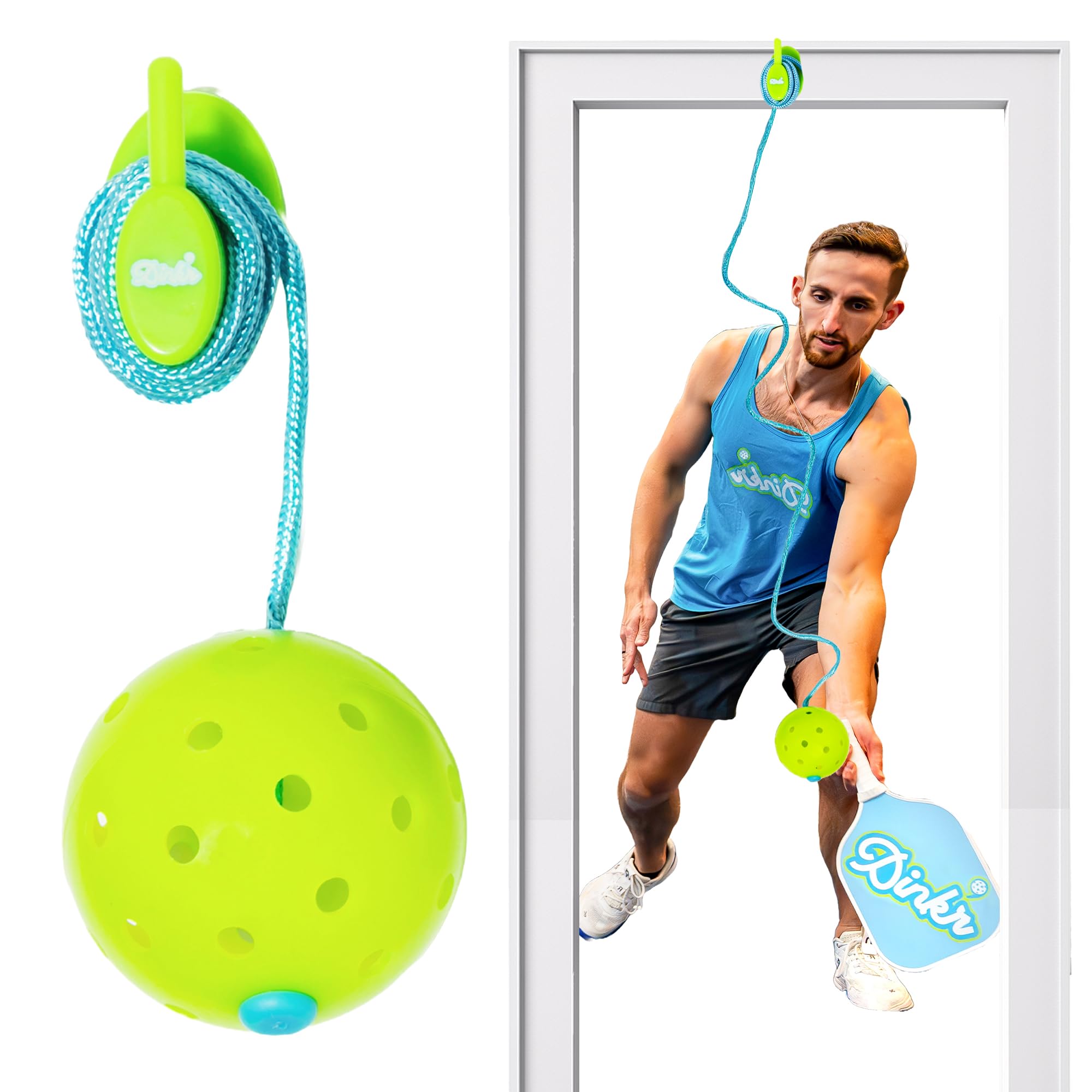 Dink’r - Pickleball Rebounder Trainer | Solo Practice & Training Aid for All Skill Levels | Perfect Gift for Juniors and Pros | Improve Your Game at Home, Backyard or Court