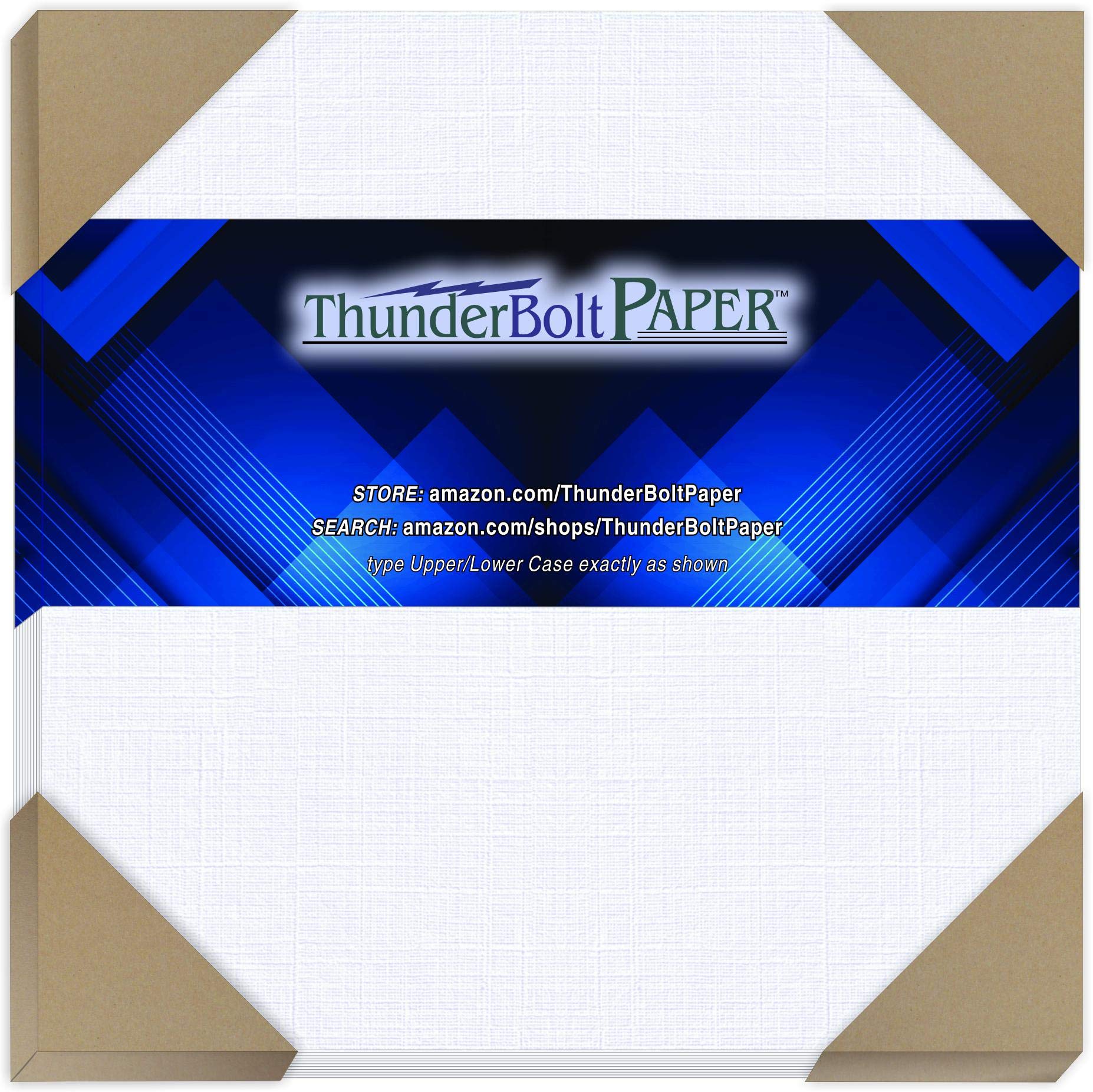 200 Bright White Linen 80# Cover Paper Sheets - 6x6 Inches Square Scrapbook Album Size - 80 lb Cardstock - Fine Linen Texture - Premium Quality for Card Making, Invitations, DIY Crafts & Scrapbooking