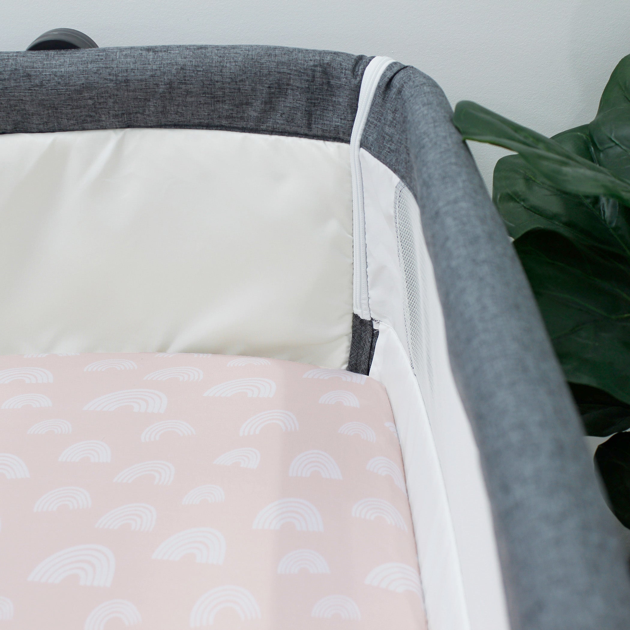 Nordic 2-Pack Jersey Cotton Co-Sleeper & Bedside Crib Fitted Sheets - Dusty Berry & Rose - Soft Baby Bassinet Sheets for Newborn Nursery & Bedside Sleeping