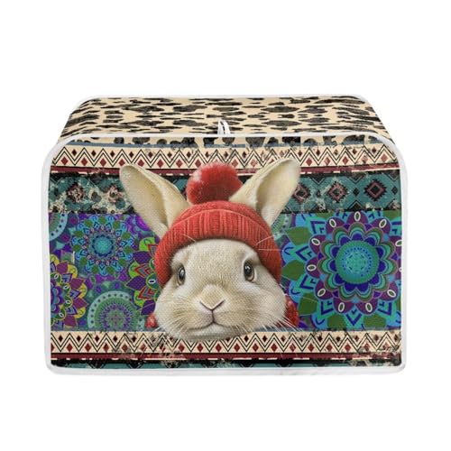 Brown - Rabbit Mandala Flower Aztec Leopard