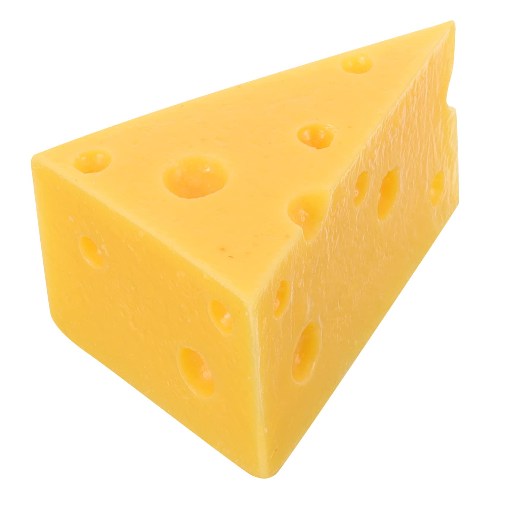 Mobestech 4pcs Realistic Simulation Cheese Model - Fake Cheese Toys for Kids, Pretend Play Food, Cake Display Prop, Artificial Dessert Decor, Perfect for Play Kitchen, Party Decor, and Educational Activities