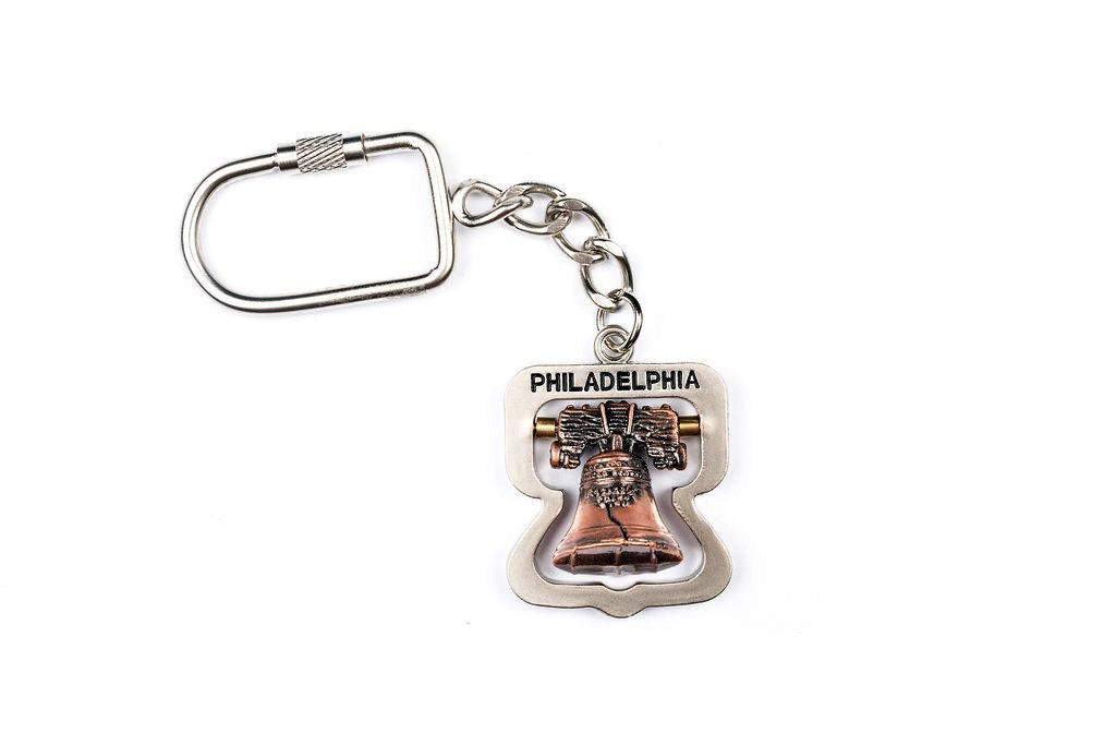 Philadelphia Liberty Bell Souvenir Keychain - Authentic Miniature Replica for Travelers & History Lovers - Perfect for Gifts, Collectibles & Backpack Decor (#59716)