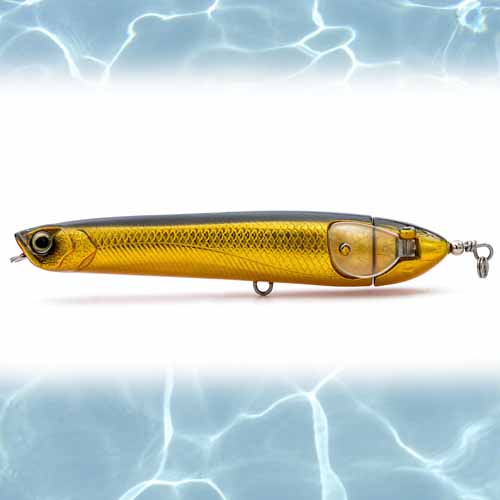 Savage Gear Prop Walker Fishing Lure - Topwater Bass Fishing Bait for Freshwater & Saltwater - Perfect for Early Morning and Evening Strikes