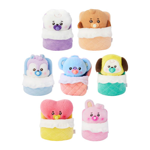 BT21 NEWBORN BABY PLUSH - Cute Cartoon Character Stuffed Animal Toy for Infants & Toddlers - Perfect Nursery Decor, Baby Shower Gift, and Cuddly Companion