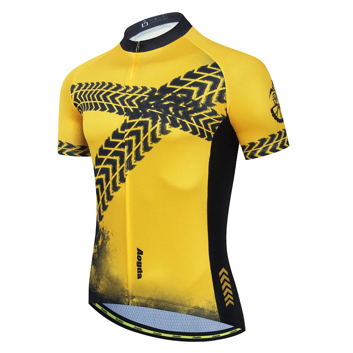**Aogda Men's Cycling Jersey - Breathable Bike Shirt with Moisture-Wicking Fabric for Road & Mountain Biking - Perfect for Team Rides & Outdoor Training**