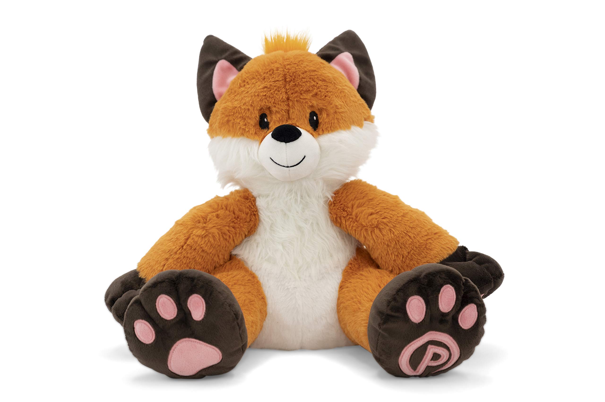 Finnigan 18 Inch Plush Fox Stuffed Animal - Soft Orange Fox Plush Toy with Tail - Cute Woodland Creature Plushie for Girls & Boys - Big Huggable Stuffed Animal for Kids Bedroom Decor, Nursery Gift & Cuddling Companion