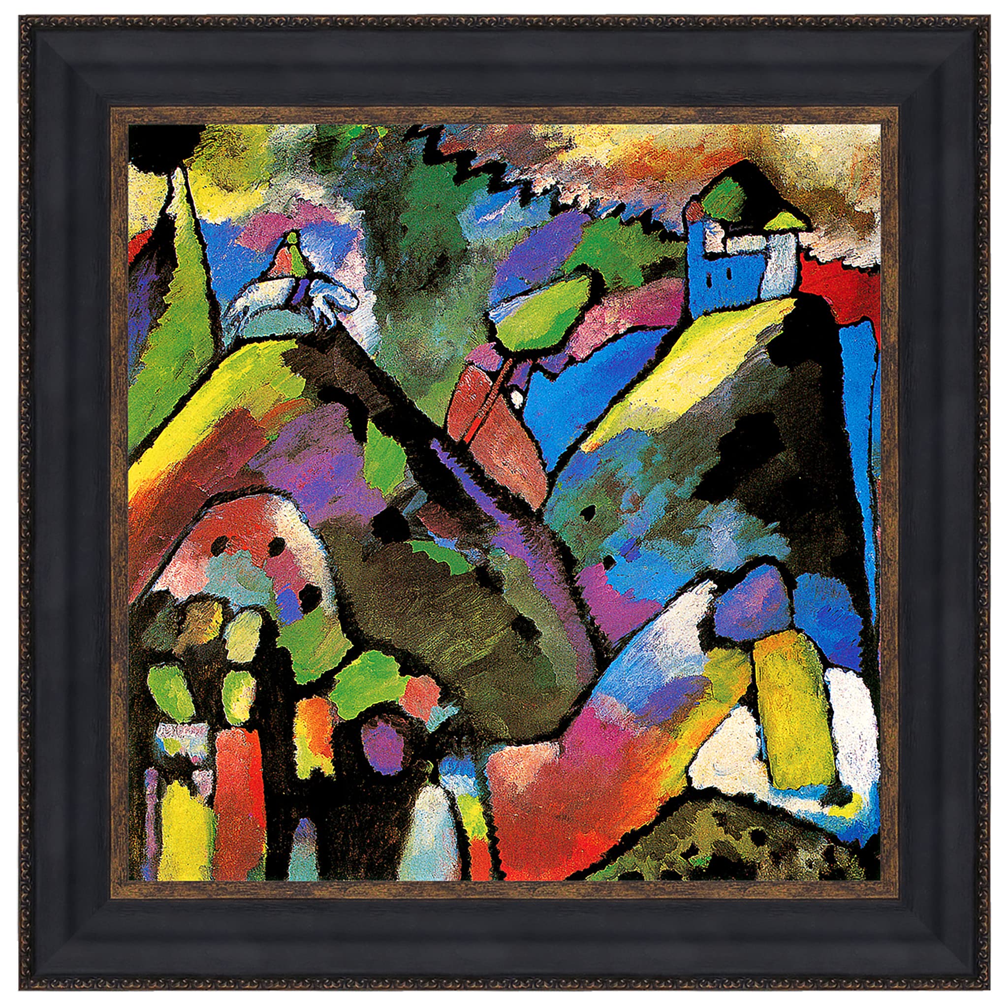 Design Toscano Improvisation IX, 1910 Abstract Art Canvas Wall Painting Reproduction - Small Size Home & Office Decor for Modern Living Rooms, Bedrooms, or Gallery Displays