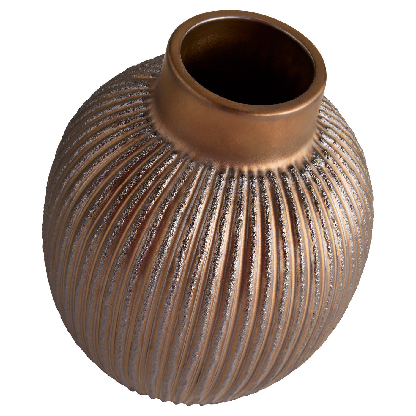 Cyan Design Starship 12179 Small Metallic Bronze Vase - Perfect for Home Decor, Wedding Centerpieces & Tabletop Displays