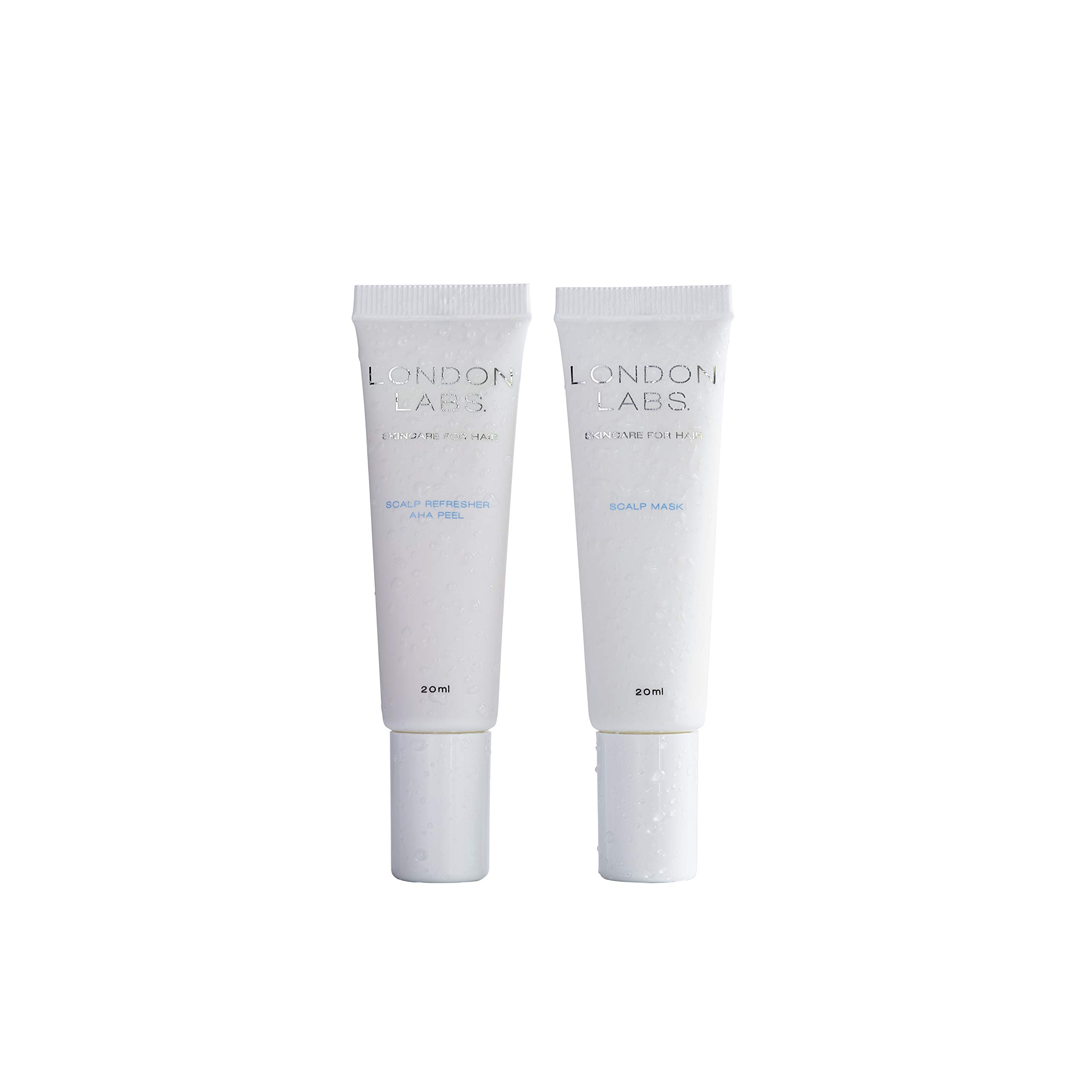London Labs AHA Peel & Scalp Mask Duo 2x 20ml - Deep Cleansing Scalp Treatment for Dandruff, Sebum & Dead Skin Removal - Perfect for Dry Scalp & Hair Care Routine at Home