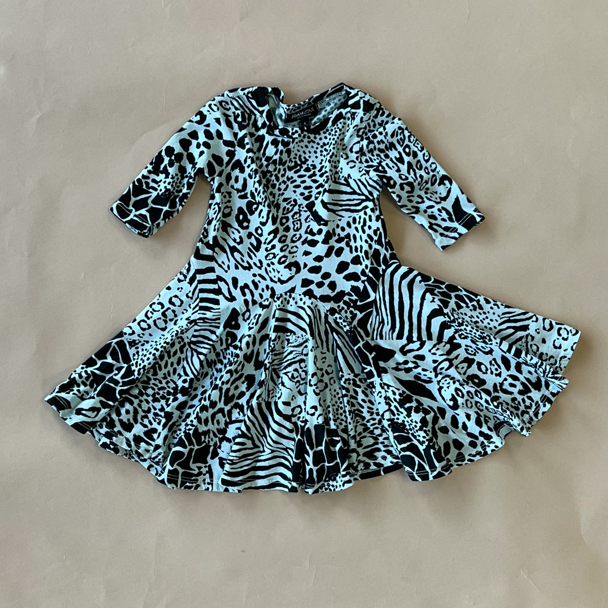 Ballet Animal Print Dress in Mint Green - Perfect for Dance Classes, Performances & Casual Wear