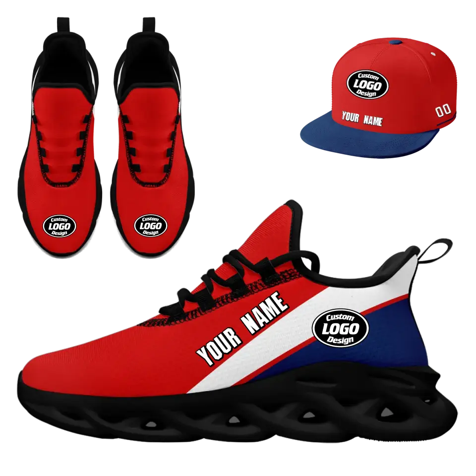 Custom Maxsoul Sneakers & Hat Combo - Personalized Athletic Shoes & Apparel Set for Gift Giving, Brand Promotion, Fan Festivals & Special Events - Perfect for Sports Enthusiasts, Streetwear Fashion & Casual Outings