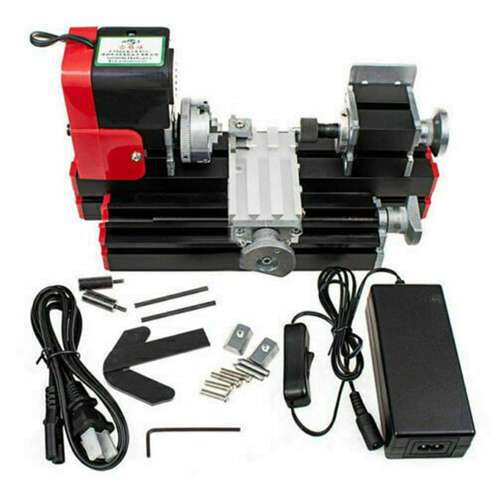 Mini Metal Lathe Machine 12V DC - High Speed 20000 RPM for DIY Woodworking & Metalworking | Perfect for Hobbyists, Craftsmen & Small Workshops