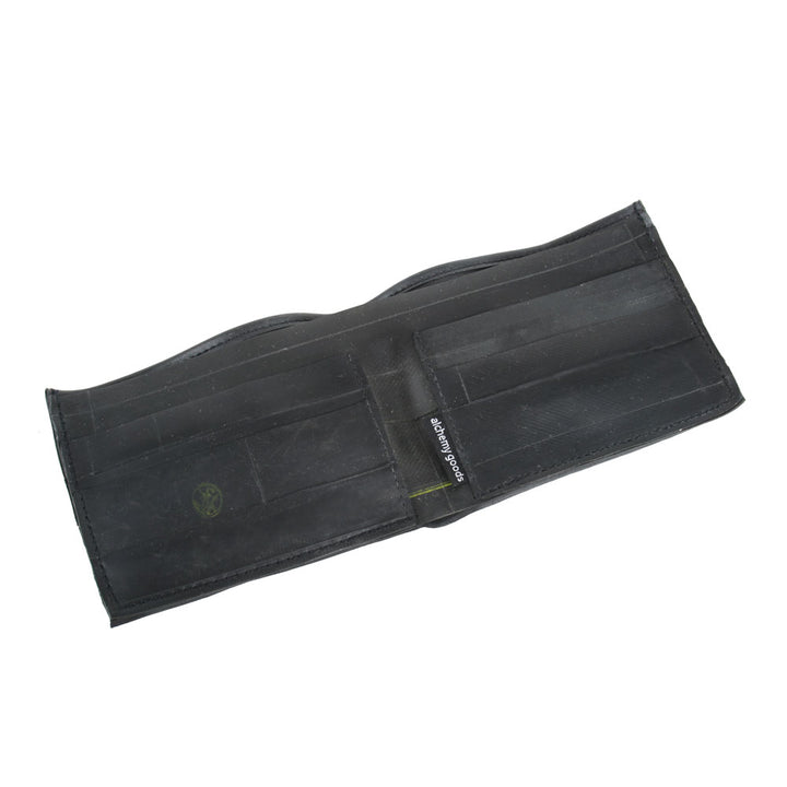 Franklin Black Bike Tube Wallet - Durable & Stylish RFID Blocking Bifold Wallet for Men - Perfect for Cycling, Travel & Everyday Use