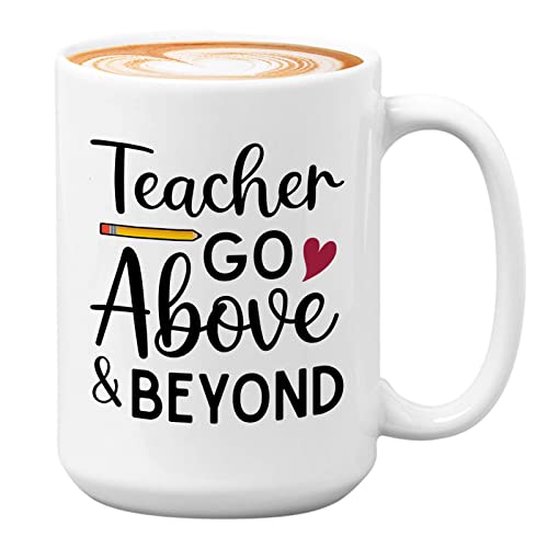 teacher go above & beyond White