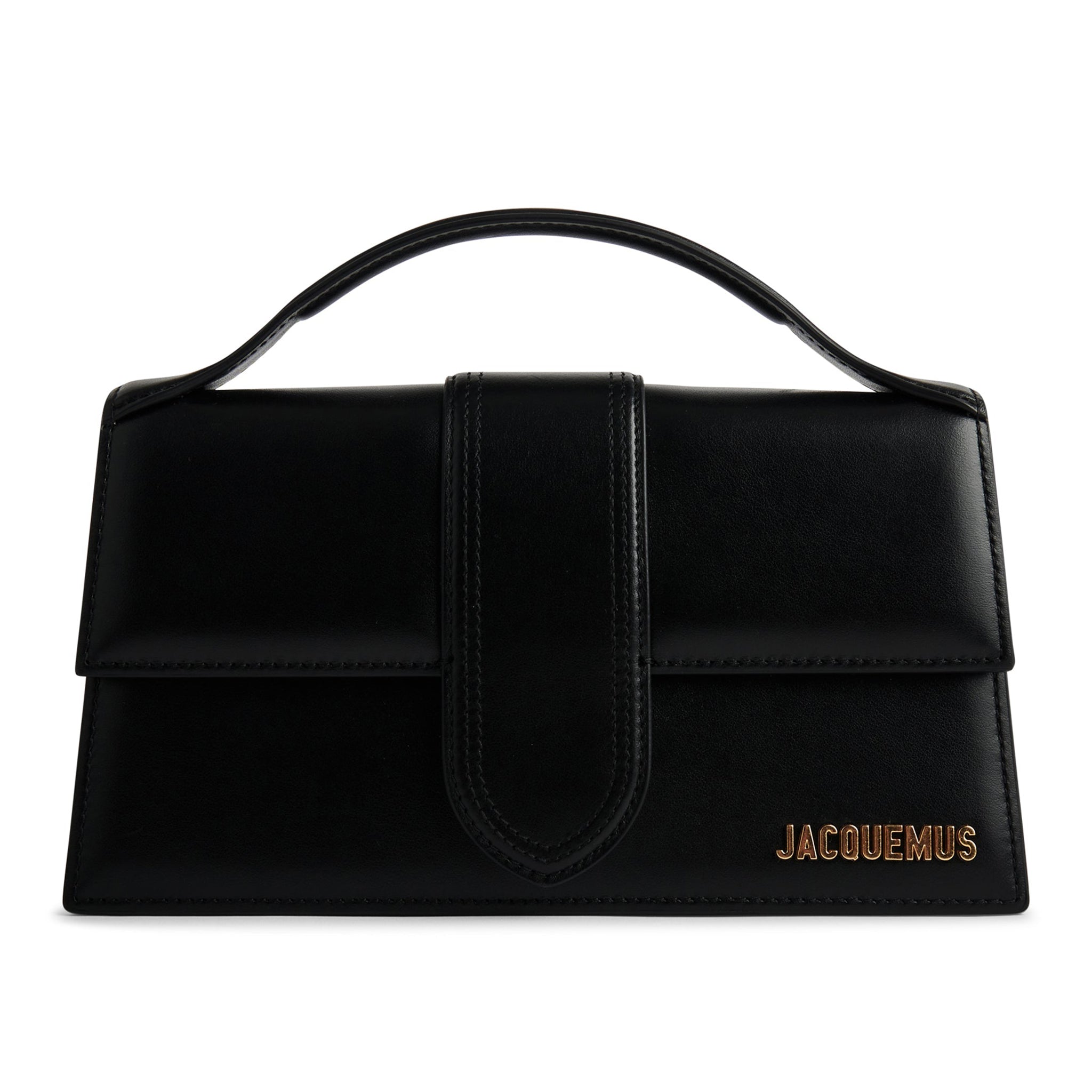 Jacquemus Le Grand Bambino Leather Black Crossbody Bag - Stylish Handbag for Women, Perfect for Parties, Travel & Everyday Use