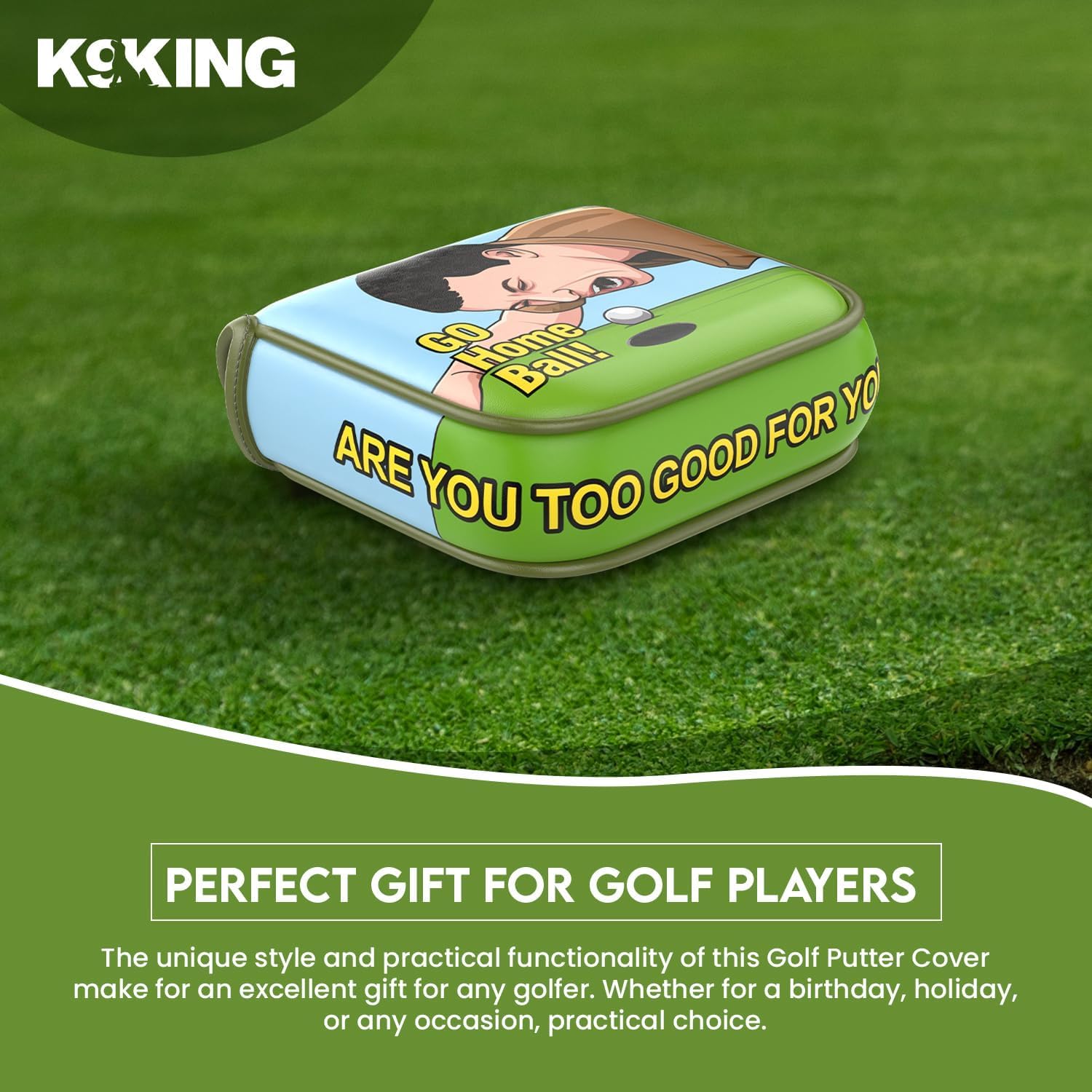 Premium Magnetic Golf Putter Cover - Durable Club Protector with Secure Closure | Essential Golf Accessories for Men & Women | Perfect for Course Play & Club Storage | Funny Golf Gifts for Golf Lovers