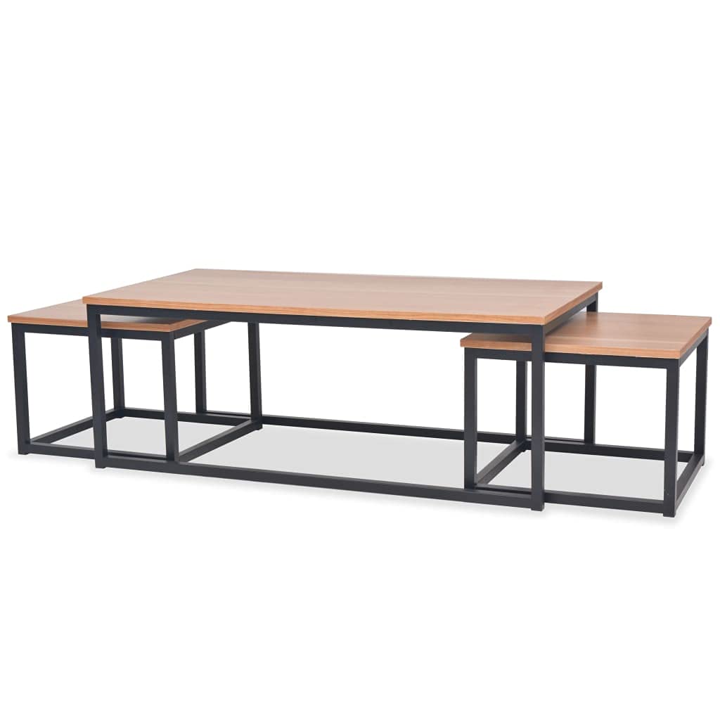 Fast Delivery 3-Piece Ash Coffee Table Set - Living Room Sofa Table, TV Stand & Tea Table for Home Decor | Perfect for Family Gatherings & Entertainment