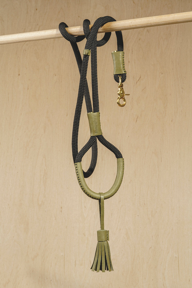 Premium Green Dog Leash for Small & Medium Dogs - Durable & Adjustable Pony Makarony Design - Perfect for Walking, Training & Outdoor Adventures