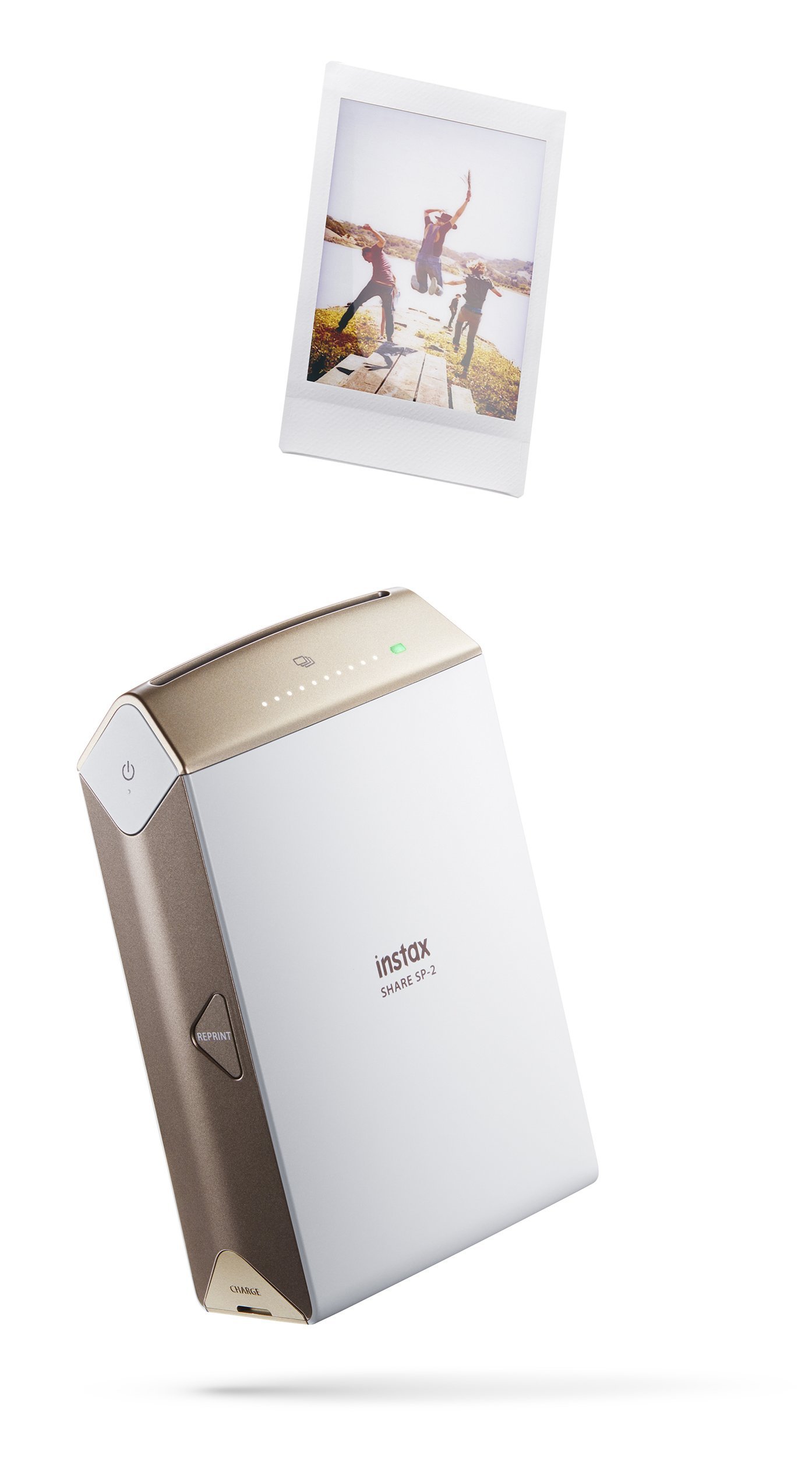 Fujifilm INSTAX SHARE SP-2 Smartphone Instant Photo Printer (Gold) - Renewed | Print Memories from Phone for Parties, Travel & Scrapbooking