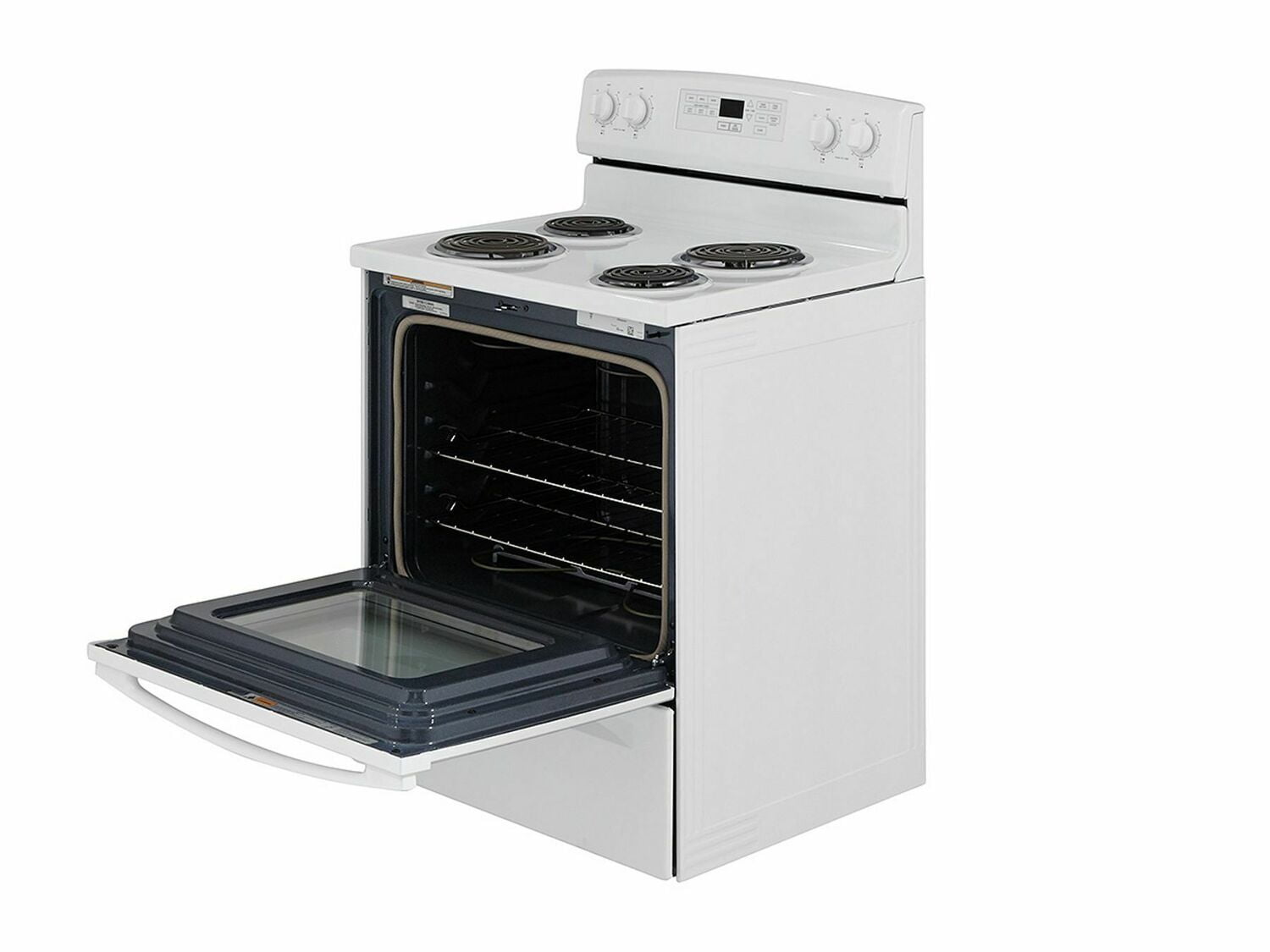 Amana ACR4503SFW 30 Inch Electric Range with Self-Cleaning Option - White | Freestanding Oven for Home Kitchen | Perfect for Baking, Roasting & Family Cooking
