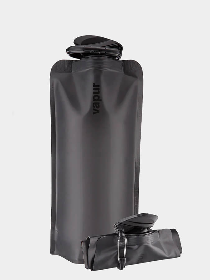 Vapur 0.7L Wide Mouth Collapsible Water Bottle - BPA Free, Leak Proof & Reusable for Hiking, Camping, Travel & Outdoor Activities