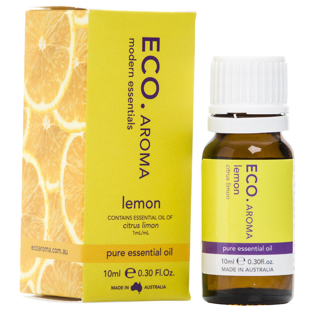 ECO Aroma 100% Pure Lemon Essential Oil - 10ml Bottle for Aromatherapy, Diffusers & DIY Skincare - Natural Stress Relief & Mood Booster