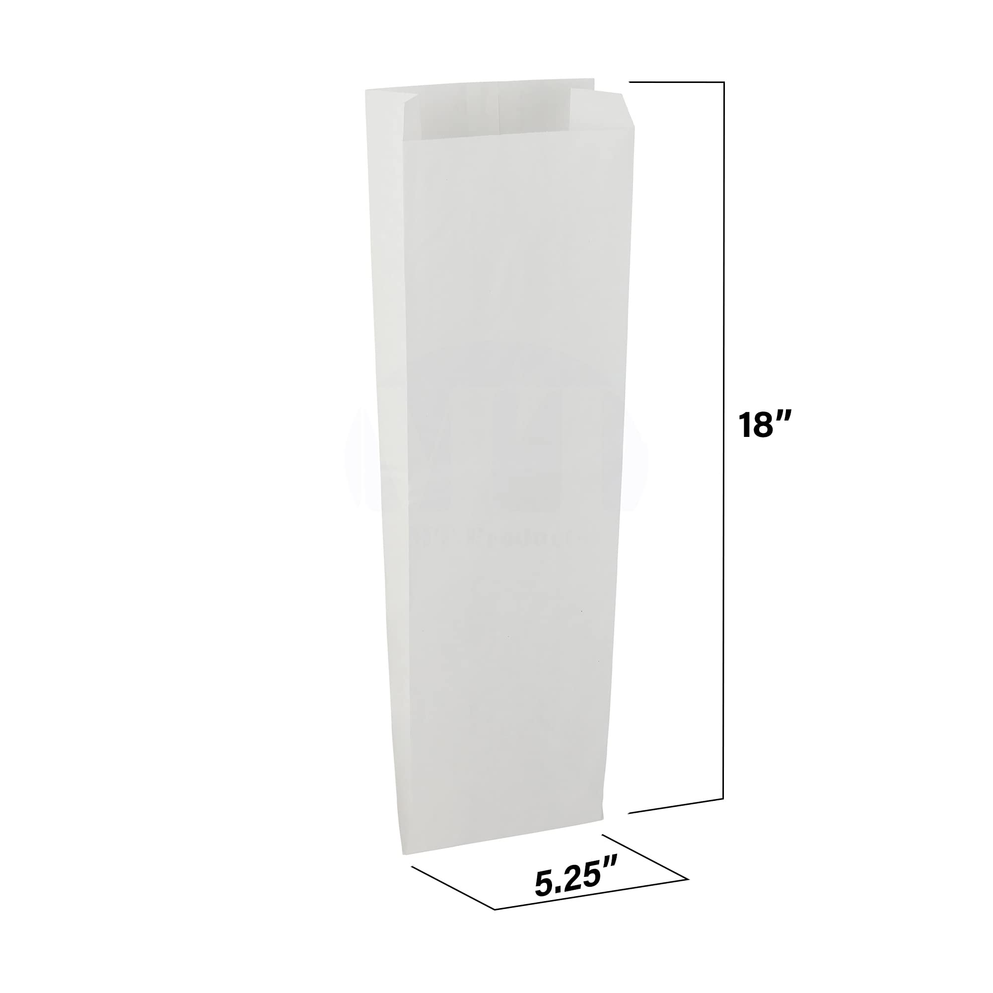 MT Products White Paper Bread Bags for Homemade Bread - 5.25