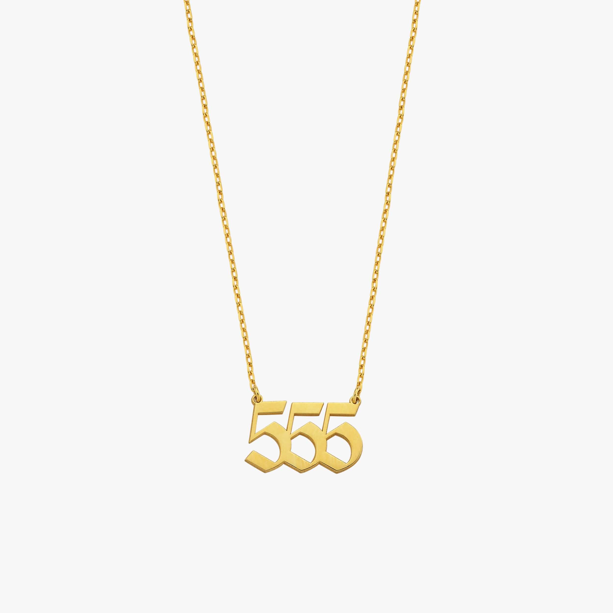 555 Angel Number Necklace - Spiritual Jewelry for Manifestation & Good Luck - Perfect for Meditation, Gifts & Daily Inspiration