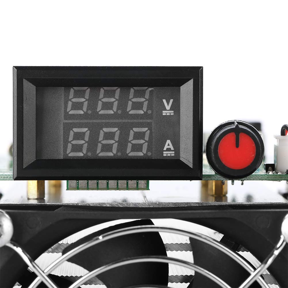 250W 12V Electronic Load Battery Discharge Tester - 0-20A Adjustable Burn-in Module for Li-ion, Lead Acid, NiMH Battery Capacity Testing | Perfect for DIY, Labs, and Power Supply Testing