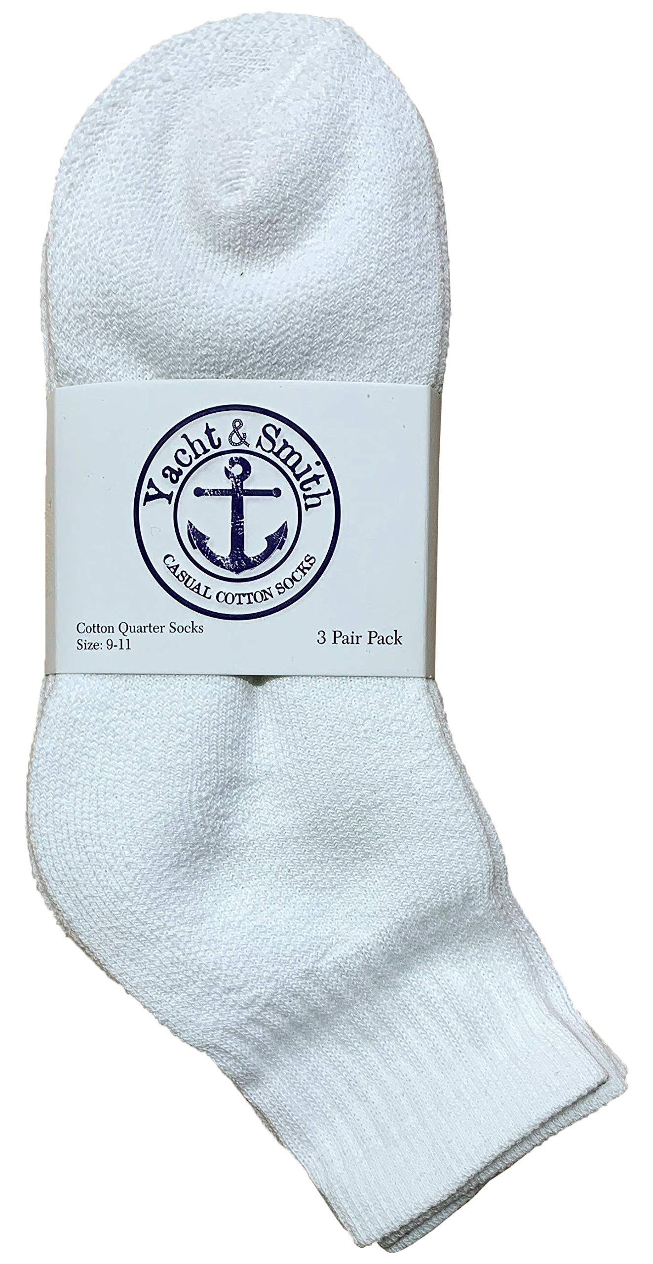 240 Pairs Bulk Kids Mid Ankle Socks - Yacht & Smith Wholesale Cotton Sport Socks for Boys & Girls (Size 6-8) - Perfect for School, Sports & Daily Wear