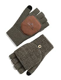 Touchscreen Fingerless Gloves for Men & Women - Winter Warm Pop-Top Mittens Unisex Variety To Go - Perfect for Outdoor Activities, Running, Cycling & Smartphone Use