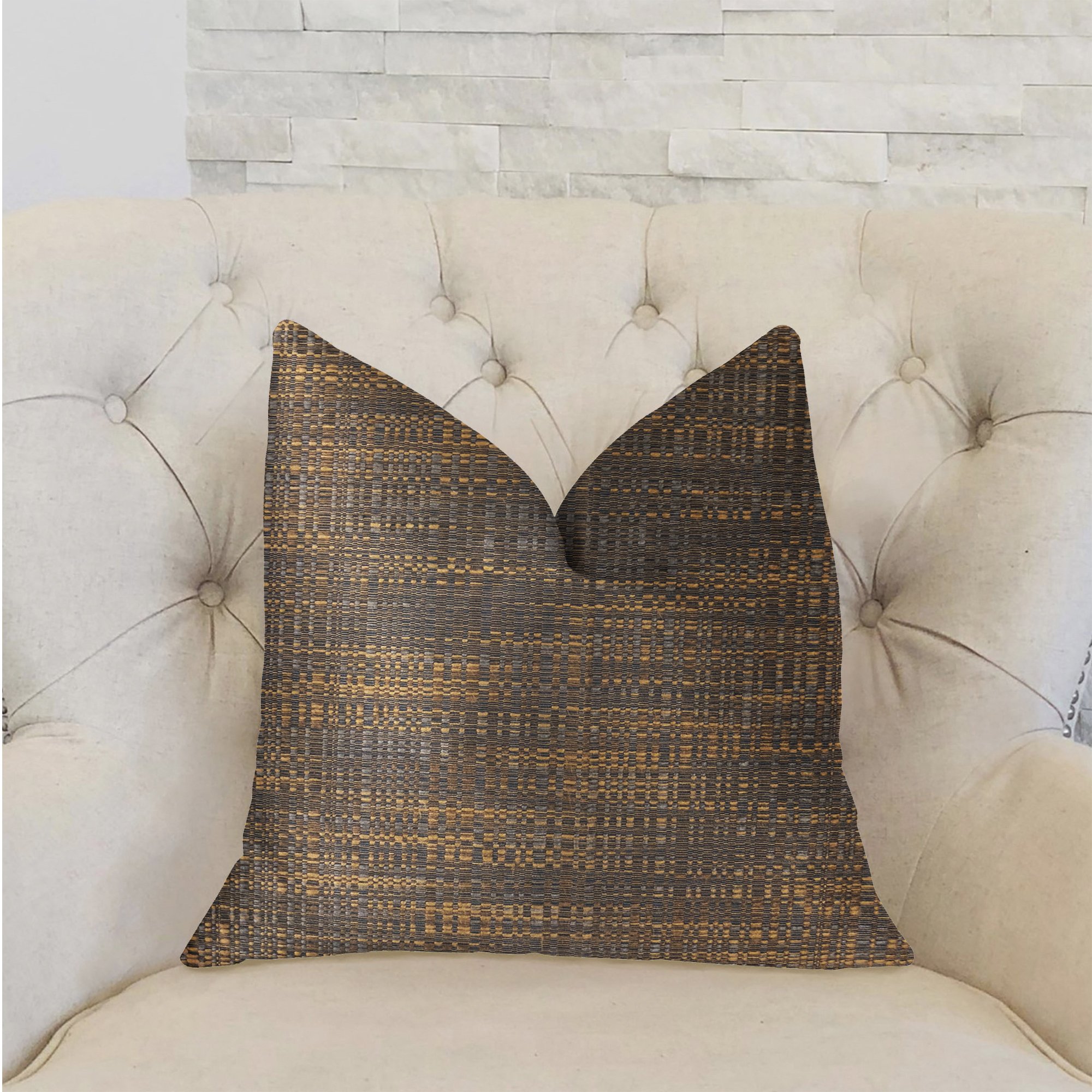 Plutus Ophelia Luxury Throw Pillow 20x20 Inches - Soft Decorative Cushion Cover for Sofa, Bed, Living Room - Premium Home Decor Accent Pillow for Modern Interior Design
