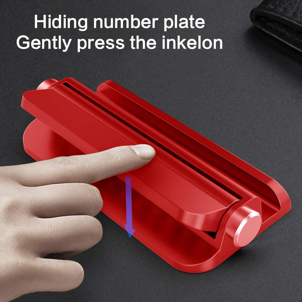 Temporary Parking Number Plate - Luminous Car Phone Mount Holder with Red Sticker for Easy Nighttime Parking | Perfect for Valet, Drive-Thru & Parking Lots