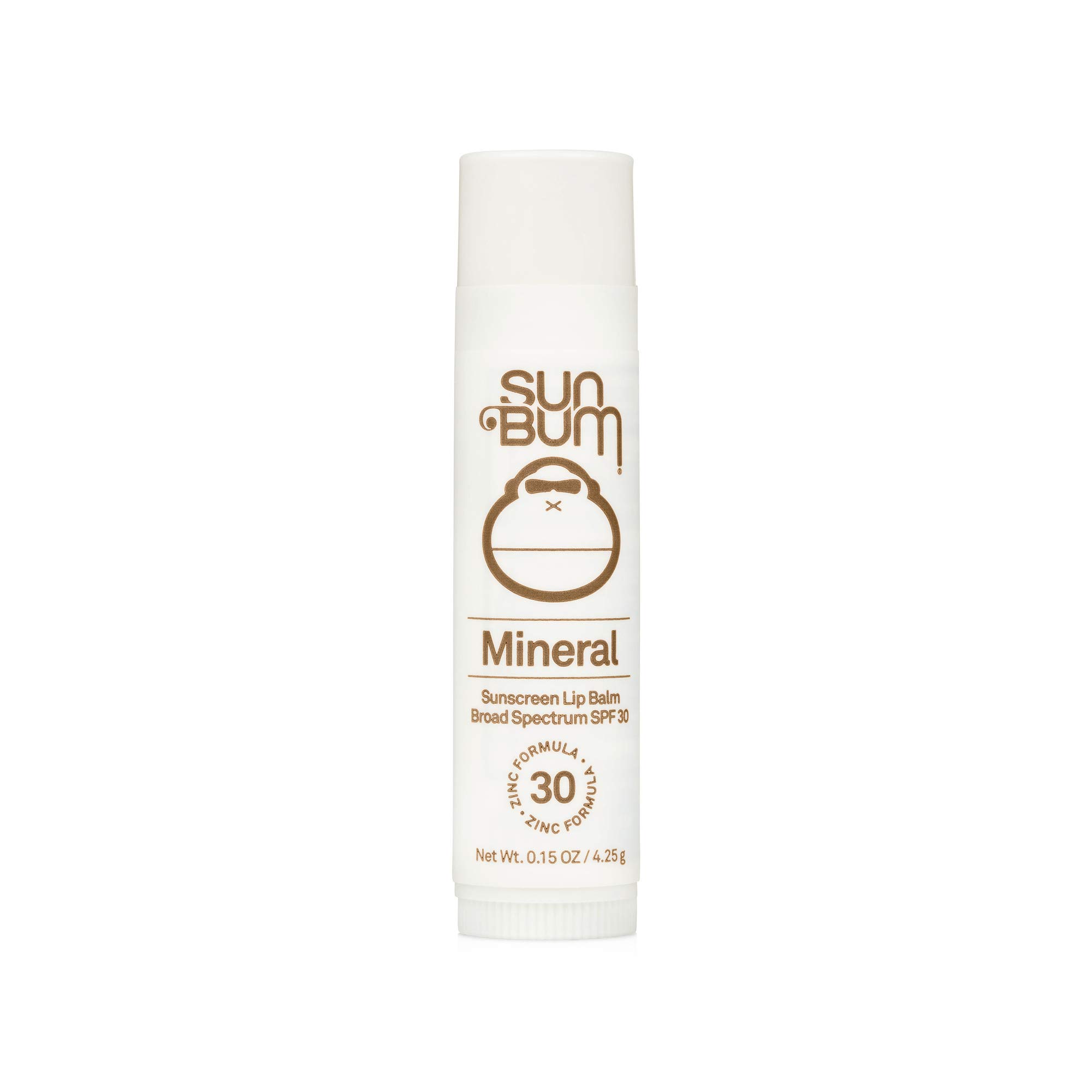 Sun Bum Tinted Lip Balm Raisin Hell SPF 15 & Mineral Sunscreen Lip Balm SPF 30 - Vegan, Reef Safe, Hawaii 104 Act Compliant (0.15 Oz Each) | Moisturizing Sun Protection for Beach, Hiking & Outdoor Activities