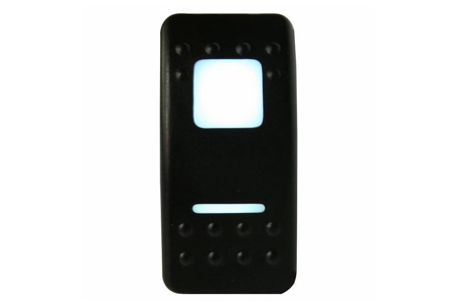 Bulldog Winch LED Rocker Switch - White | On/Off Control for Off-Road Vehicles & Marine Boats | Perfect for Jeep, Truck, ATV & Boat Lighting Systems