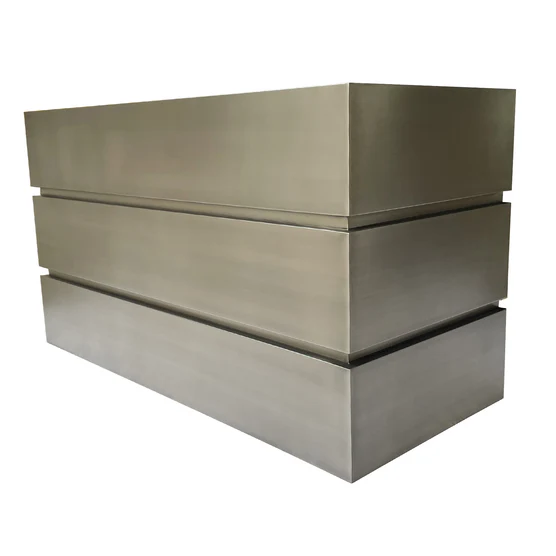 Custom Stainless Steel Box Shaped Kitchen Range Hood - RHM H5 VH40 1 for Anneli | Modern Ventilation for Home & Restaurant Kitchens