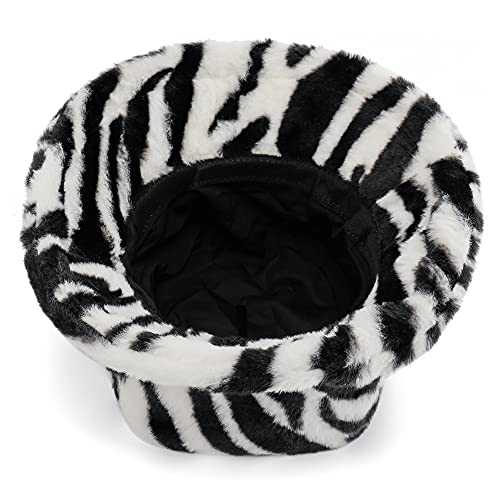 Stylish Furry Bucket Hat for Women & Men - Trendy Winter Fashion Accessory - Perfect for Outdoor Activities, Music Festivals & Streetwear
