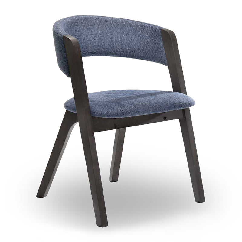 ALESSA Modern Dining Chair - Blue Upholstered Seat for Kitchen, Dining Room & Office - Comfortable & Stylish Home Furniture