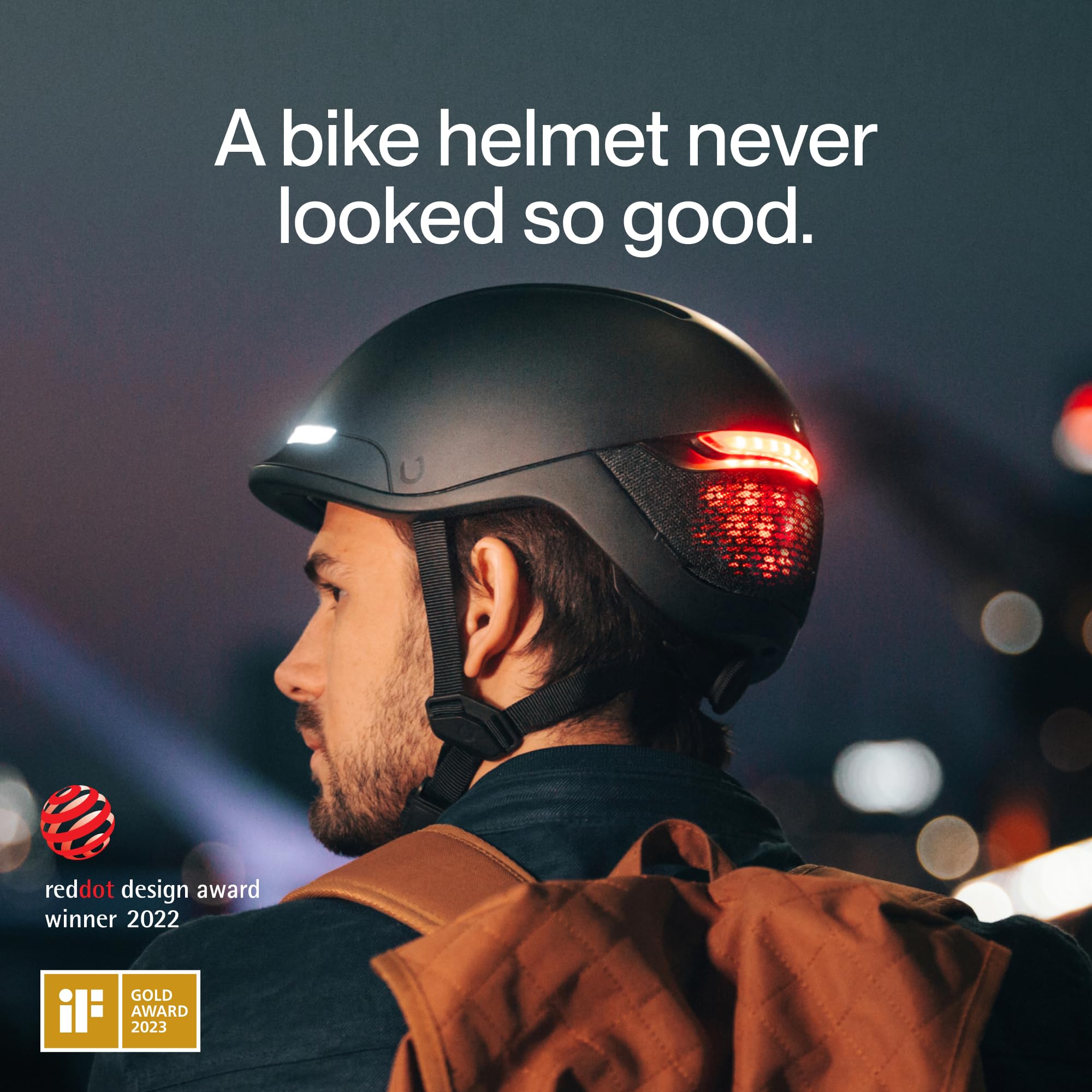 FARO Smart Helmet with MIPS Technology - LED Safety Lights for Bicycle, E-Bike & Scooter - Crash Detection Alert & Turn Signal Compatible - iOS/Android App Control - Perfect for Urban Commuting & Night Riding Safety