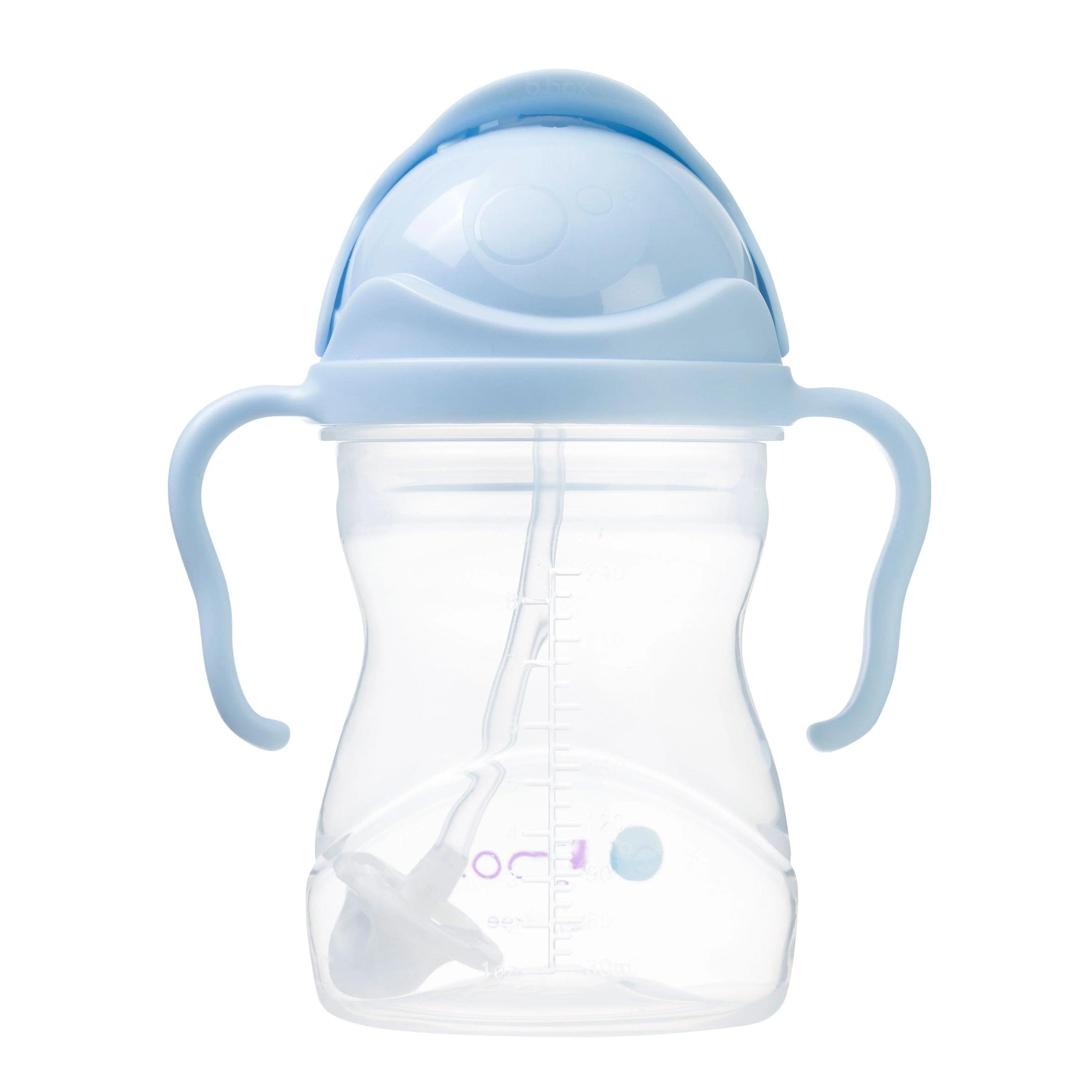 b.box Baby & Toddler Sippy Straw Cup 8oz/240ml - Leak Proof Spill Proof Drinking Cup for Infants & Kids - Perfect for Daycare, Travel & On-the-Go Hydration