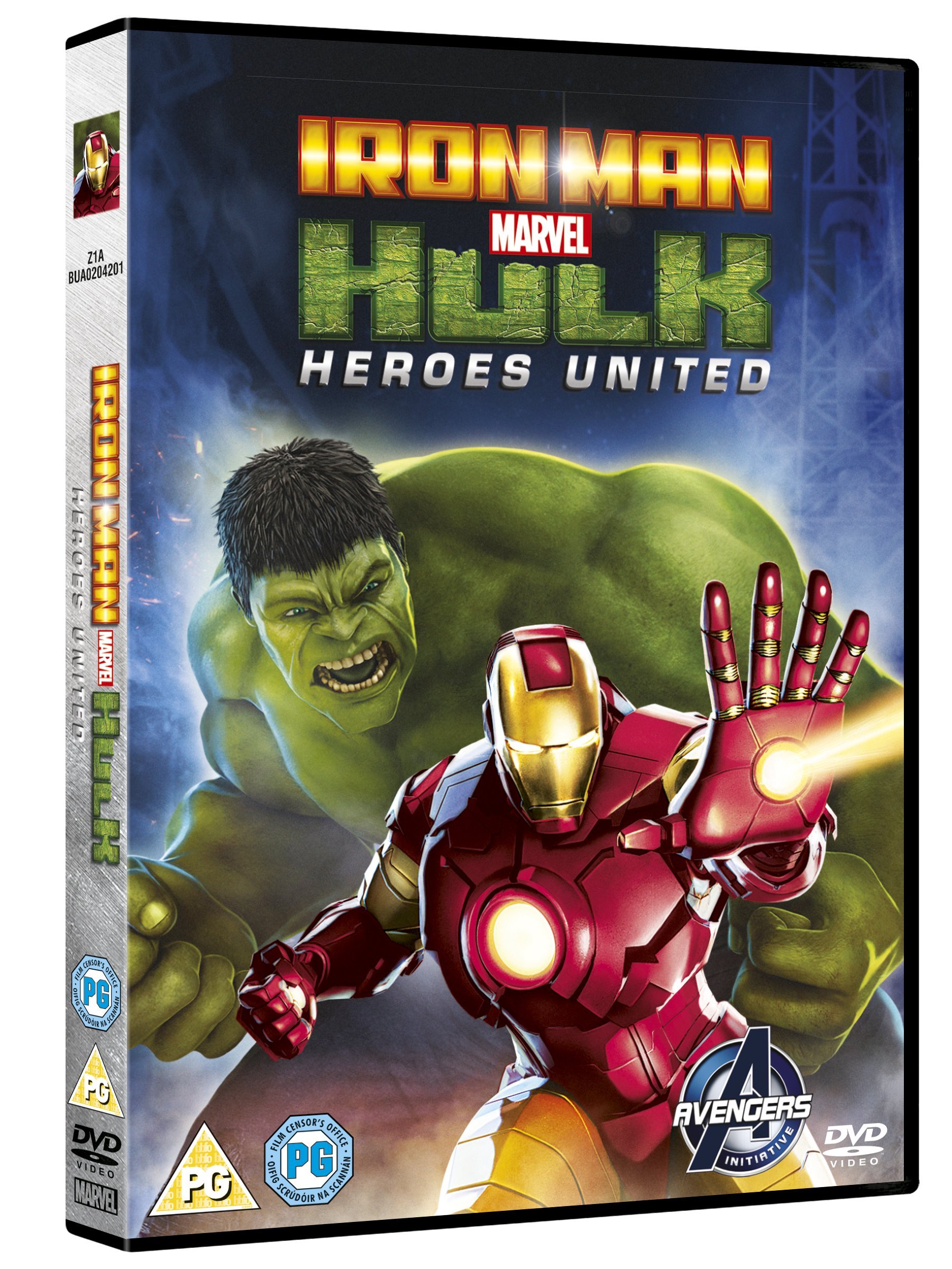 Marvel's Iron Man & Hulk: Heroes United DVD - Action-Packed Superhero Movie for Kids & Adults - Perfect for Family Movie Nights & Marvel Fans Collection