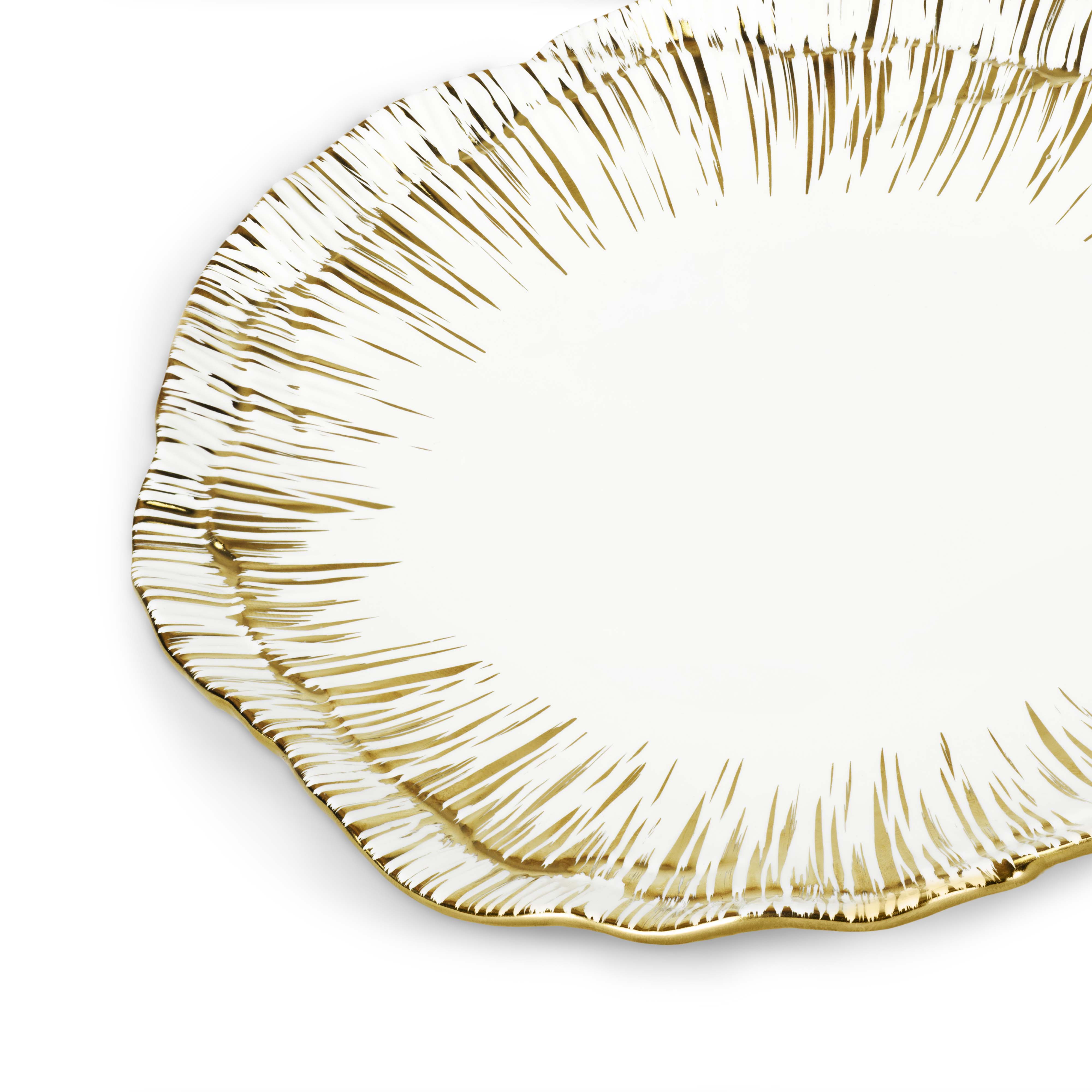 Anemone Tidbit Plate Set - Elegant Appetizer Serving Dishes for Parties, Weddings & Home Decor - Perfect for Hors d'Oeuvres, Desserts & Charcuterie Boards