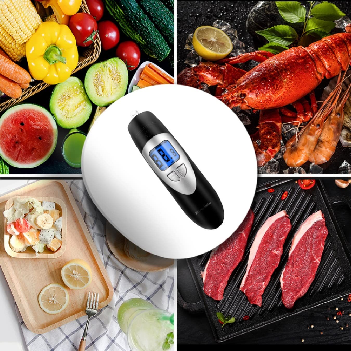 Premium Ketone Breathalyzer - High Accuracy Digital Ketone Meter for Ketosis Testing with 10 Disposable Mouthpieces (Black) | Ideal for Keto Diet, Weight Loss & Diabetes Management