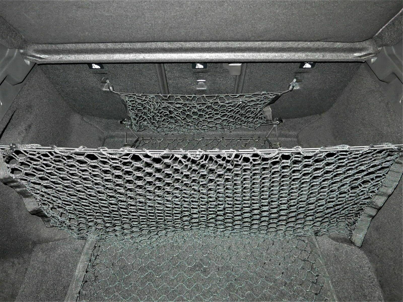 Premium Rear Trunk Organizer Cargo Net for 2018-2020 Buick Regal Tourx Sportback - Heavy Duty Mesh Storage for Wagon - Car Trunk Organizer with Envelope & Floor Style - Perfect for Road Trips, Groceries & Sports Equipment