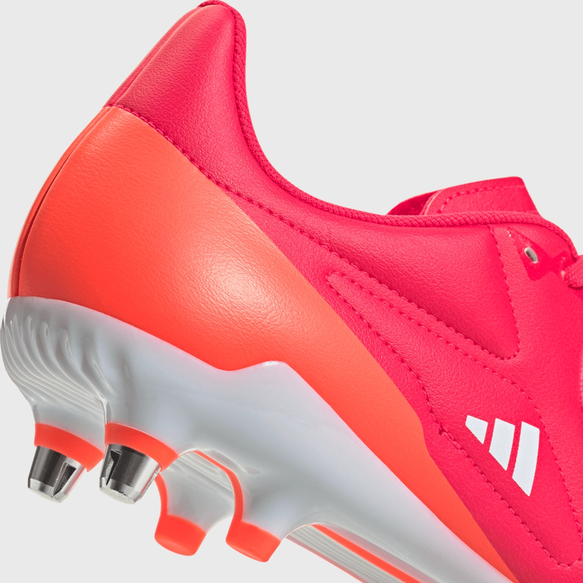 Adidas RS 15 Elite SG Rugby Cleats - Men's Soccer Football Boots in Lucid Red | Firm Ground Studs for Rugby & Soccer Matches, Training, and Outdoor Sports