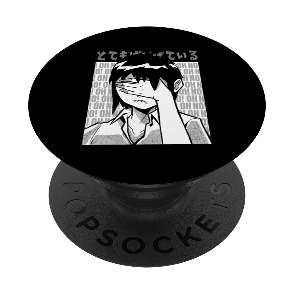 Anime Girl Merchandise - Japan Style Otaku PopSockets & PopGrip Adhesive Phone Grip for Anime Fans | Perfect for Smartphones, Tablets & Laptops