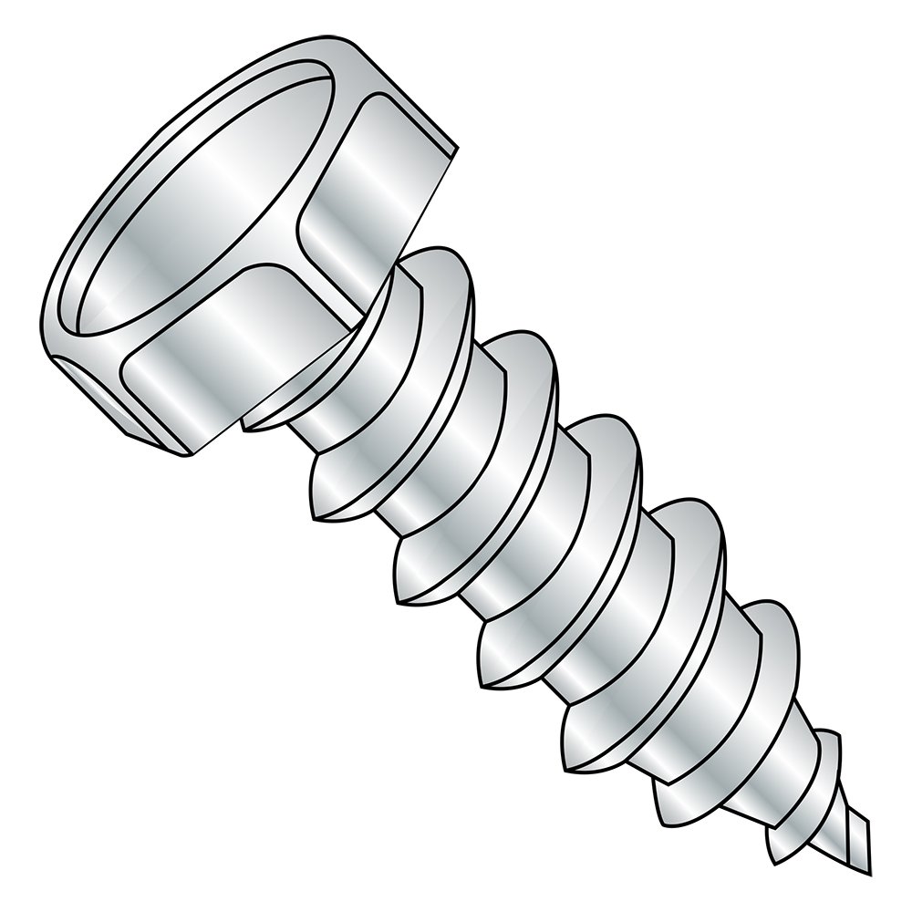 Zinc Plated Steel Sheet Metal Screw #14-10, 3/4